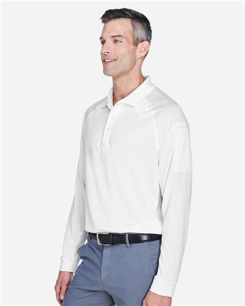Harriton Men's Advantage Long Sleeve Tactical Polo M211L