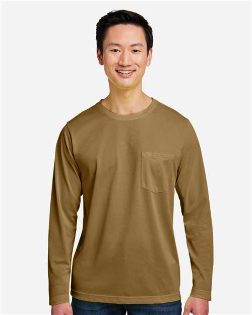 Harriton Unisex Charge Snag and Soil Protect Long Sleeve T-Shirt M118L