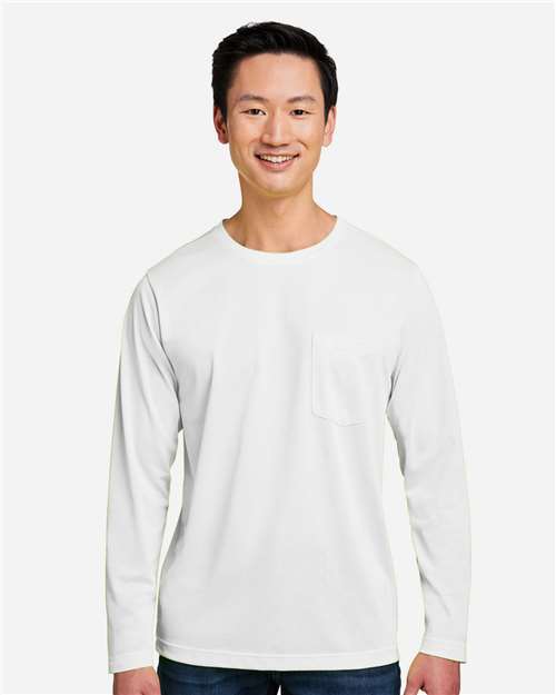 Harriton Unisex Charge Snag and Soil Protect Long Sleeve T-Shirt M118L