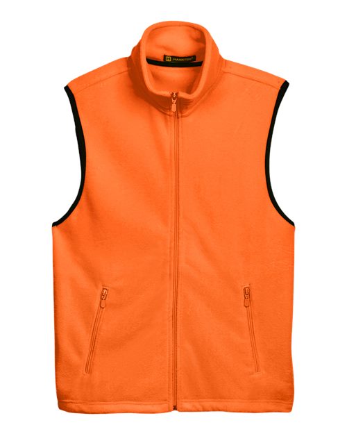 Harriton Unisex Fleece Full-Zip Vest M985