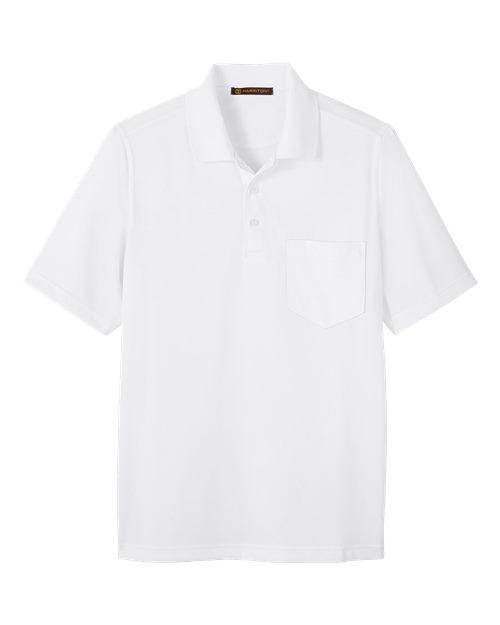 Harriton Men's Advantage Snag Protection Plus IL Pocket Polo M348P