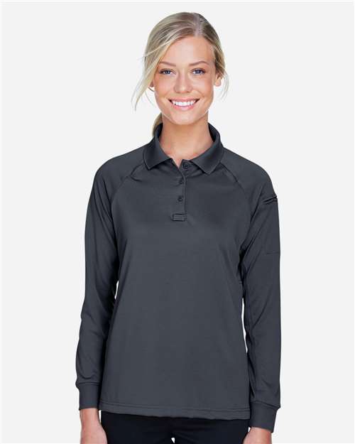 Harriton Women's Advantage Long Sleeve Tactical Polo M211LW