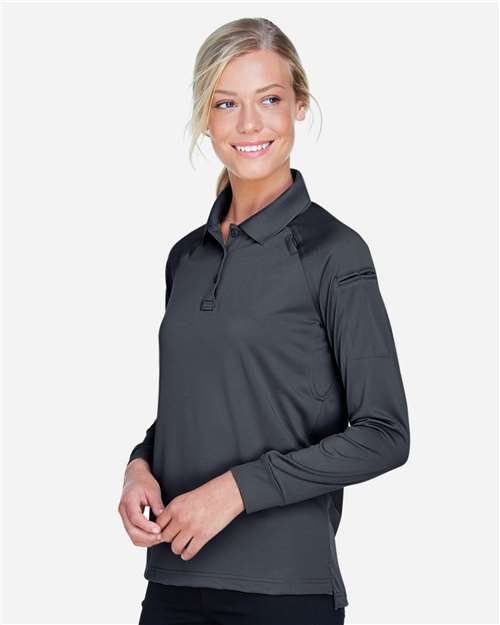 Harriton Women's Advantage Long Sleeve Tactical Polo M211LW