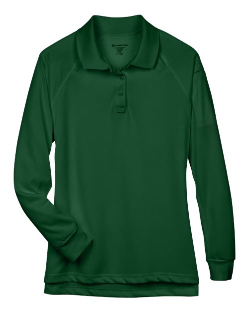 Harriton Women's Advantage Long Sleeve Tactical Polo M211LW