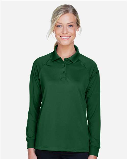 Harriton Women's Advantage Long Sleeve Tactical Polo M211LW