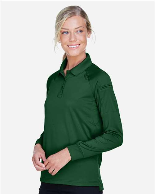 Harriton Women's Advantage Long Sleeve Tactical Polo M211LW