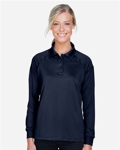 Harriton Women's Advantage Long Sleeve Tactical Polo M211LW