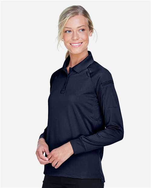 Harriton Women's Advantage Long Sleeve Tactical Polo M211LW