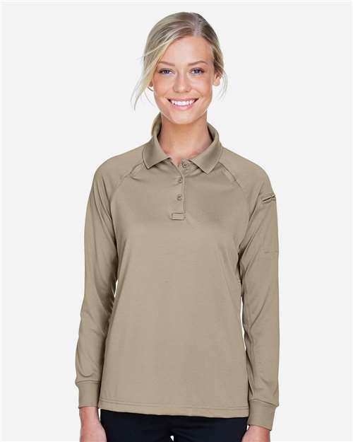 Harriton Women's Advantage Long Sleeve Tactical Polo M211LW