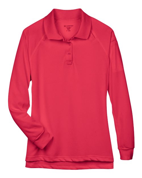 Harriton Women's Advantage Long Sleeve Tactical Polo M211LW