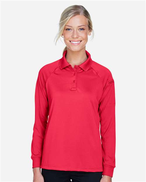 Harriton Women's Advantage Long Sleeve Tactical Polo M211LW