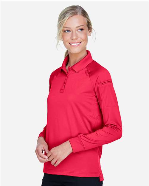 Harriton Women's Advantage Long Sleeve Tactical Polo M211LW