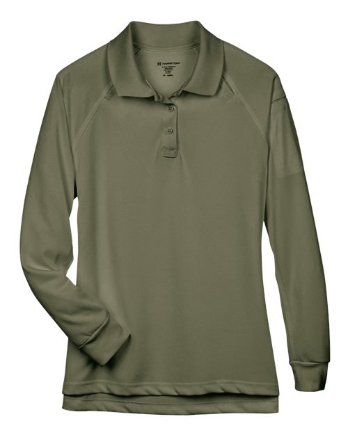 Harriton Women's Advantage Long Sleeve Tactical Polo M211LW