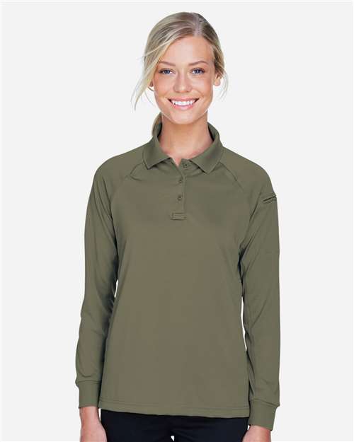 Harriton Women's Advantage Long Sleeve Tactical Polo M211LW