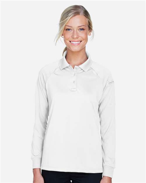 Harriton Women's Advantage Long Sleeve Tactical Polo M211LW