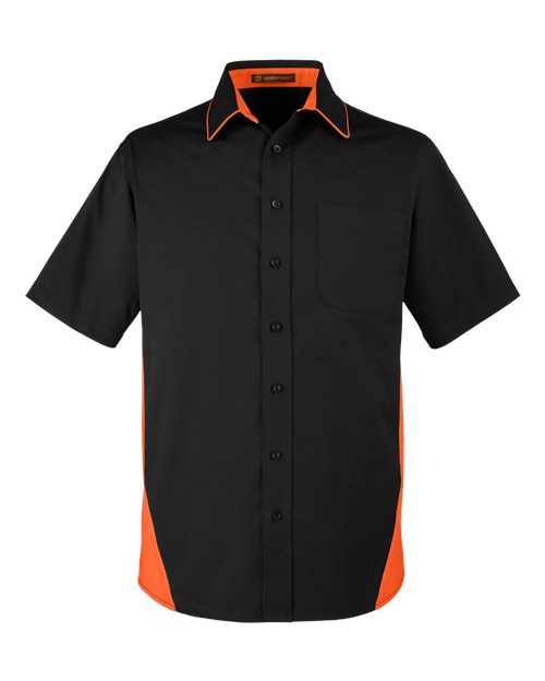 Harriton Men's Flash IL Colorblock Shirt M586