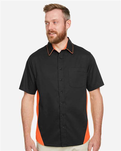 Harriton Men's Flash IL Colorblock Shirt M586
