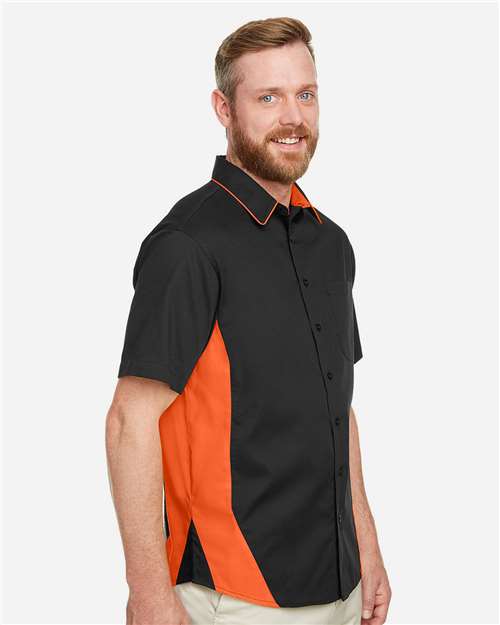 Harriton Men's Flash IL Colorblock Shirt M586