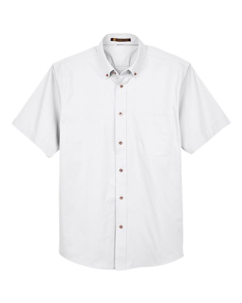 Harriton Men's Easy Blend™ Twill Dress Shirt with Stain-Release M500S