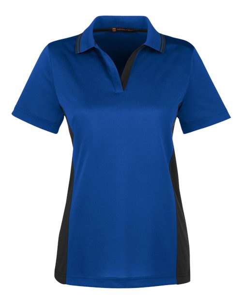 Harriton Women's Flash Snag Protection Plus IL Colorblock Polo M386W