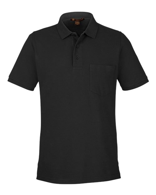 Harriton Men's Valiant Cotton Snag Protect Pocket Polo M205P