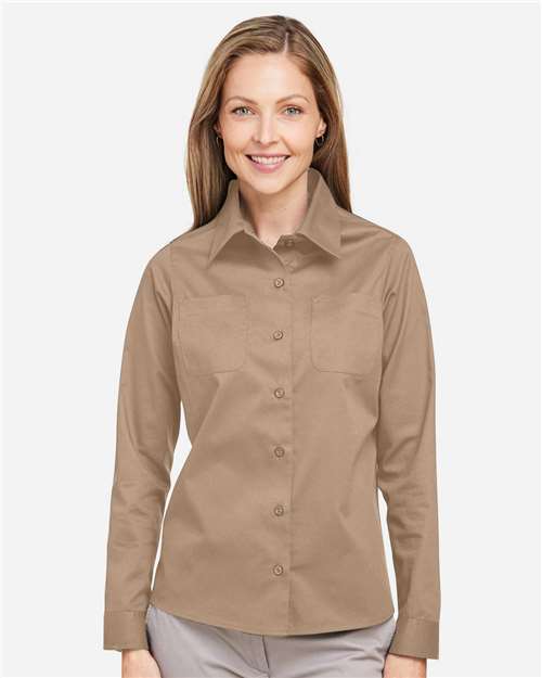 Harriton Women's Advantage IL Workshirt M585LW
