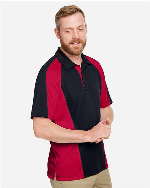 Harriton Men's Advantage Snag Protection Plus IL Colorblock Polo M385