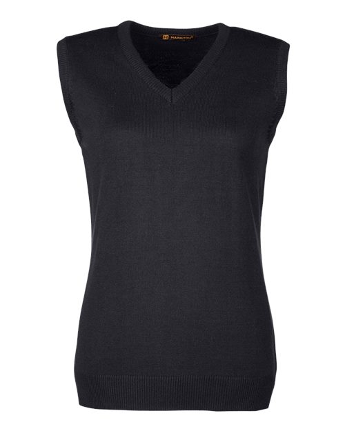 Harriton Women's Pilbloc™ V-Neck Sweater Vest M415W
