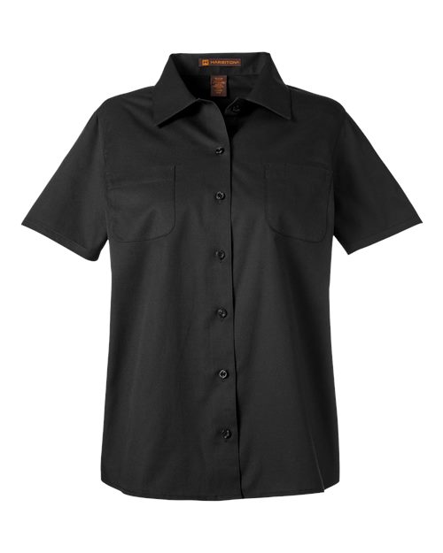 Harriton Women's Advantage IL Short Sleeve Dress Shirt M585W