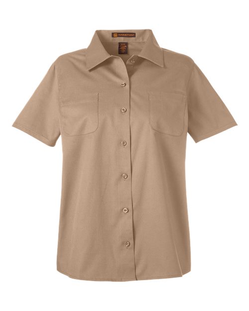 Harriton Women's Advantage IL Short Sleeve Dress Shirt M585W