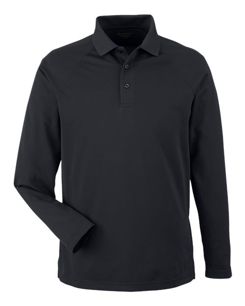Harriton Men's Charge Snag and Soil Protect Long Sleeve Polo M208L
