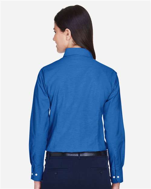 Harriton Women's Long Sleeve Oxford Dress Shirt M600W
