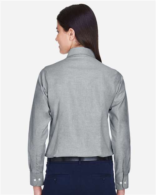 Harriton Women's Long Sleeve Oxford Dress Shirt M600W