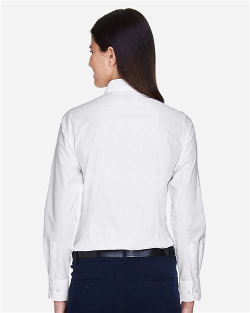 Harriton Women's Long Sleeve Oxford Dress Shirt M600W