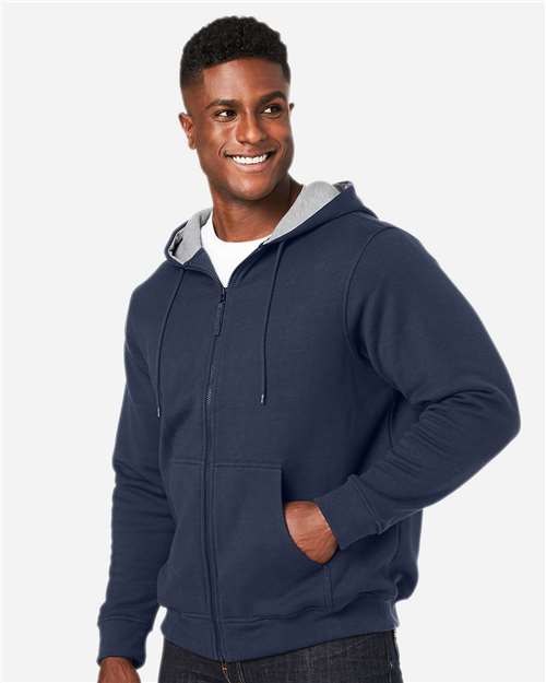 Harriton Unisex Tall ClimaBloc™ Lined Heavyweight Hooded Sweatshirt M711T