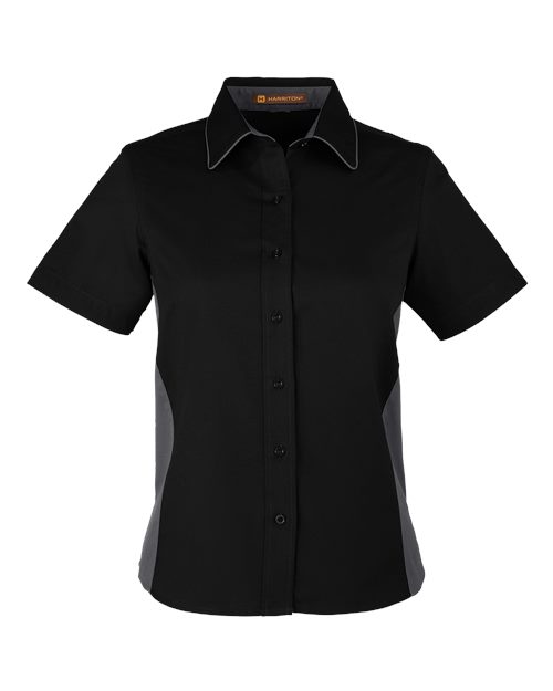 Harriton Women's Flash IL Colorblock Shirt M586W
