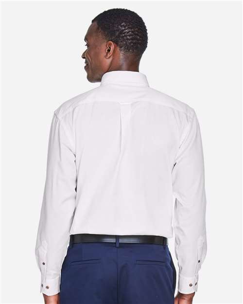 Harriton Men's Tall Easy Blend™ Twill Dress Shirt M500T