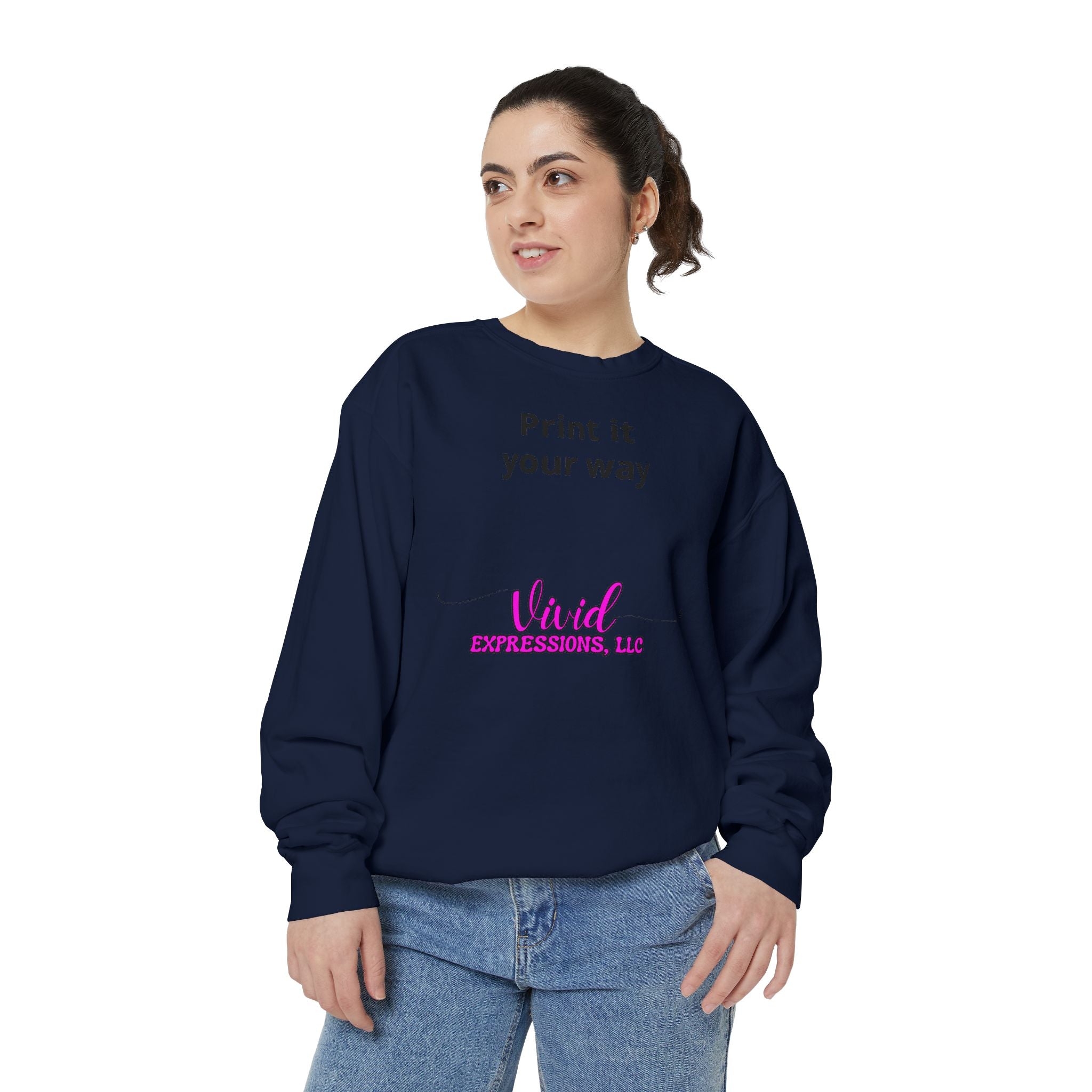 Customizable Sweatshirt "Print It Your Way" — Personalized Crewneck