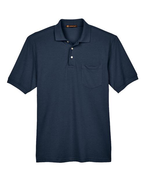 Harriton Men's Easy Blend™ Polo with Pocket M265P