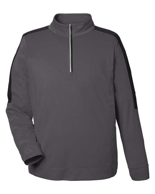 CORE365 Men's Market Snag Protect Mesh Colorblock Quarter-Zip Pullover CE404