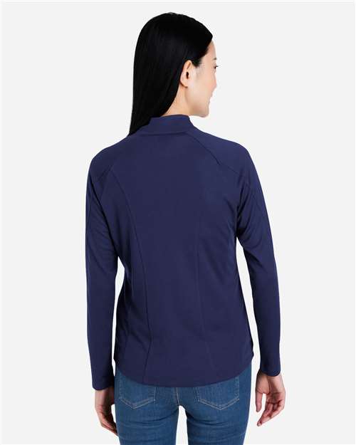 CORE365 Women's Origin Performance Pique Quarter-Zip Pullover CE418W
