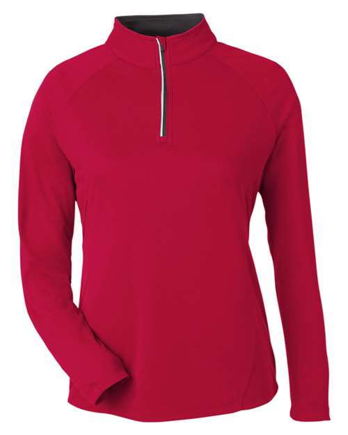 CORE365 Women's Origin Performance Pique Quarter-Zip Pullover CE418W