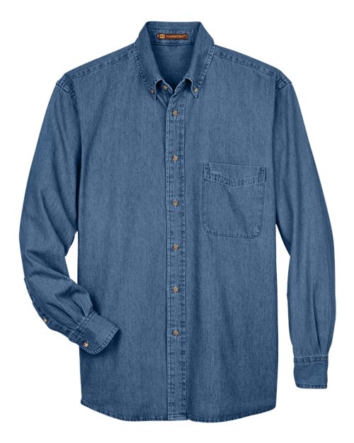 Harriton Men's Tall Denim Shirt M550T