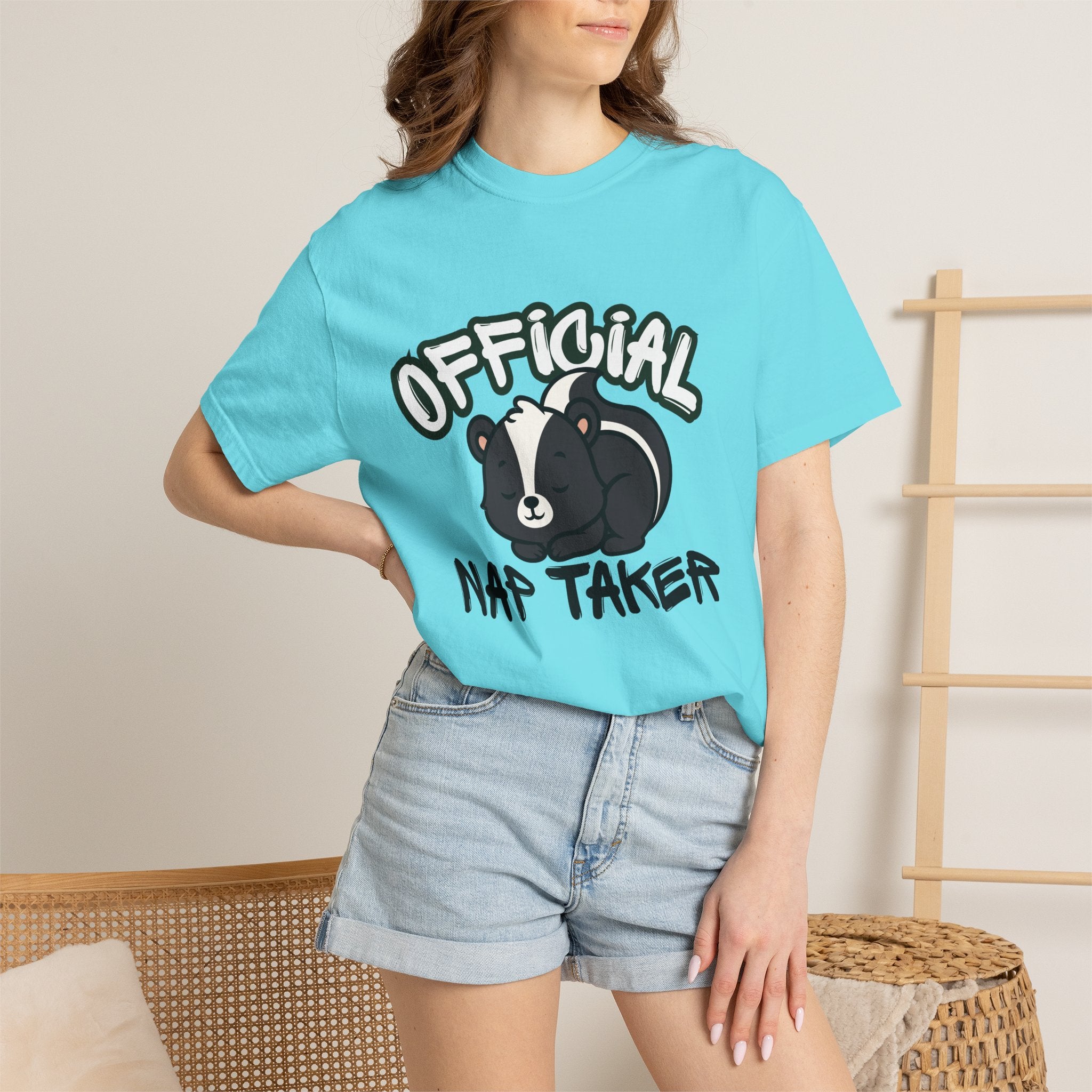 Official Nap Taker T-Shirt | Cute Sleeping Skunk Shirt | Funny Nap Lover Gift