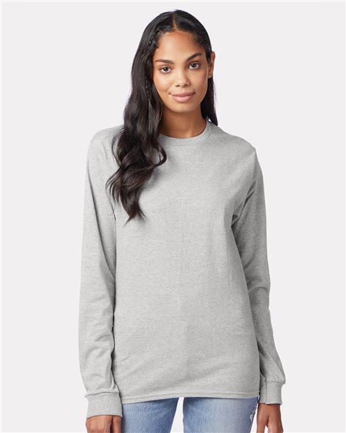 Hanes Authentic Long Sleeve T-Shirt 5586