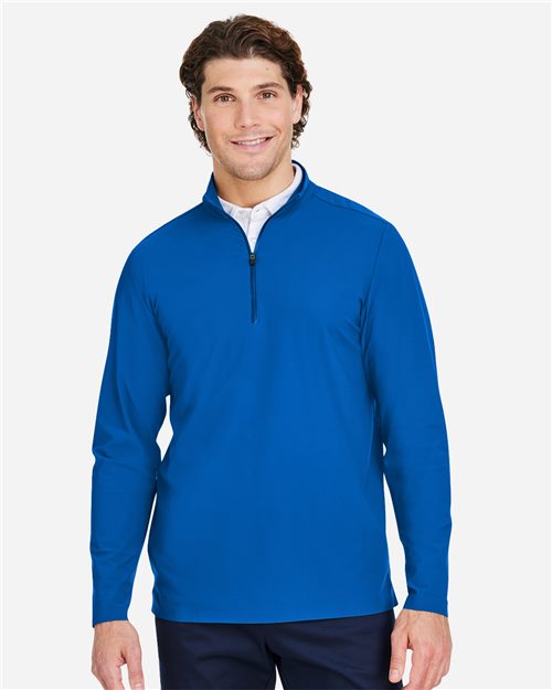 Devon & Jones Men's CrownLux Performance® Windsor Welded Quarter-Zip Pullover DG410
