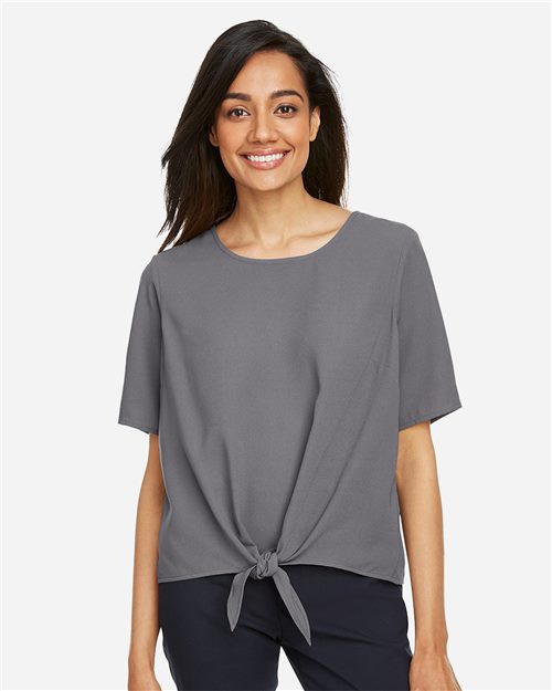 Devon & Jones Women's Perfect Fit™ Tie Front Blouse DP617W
