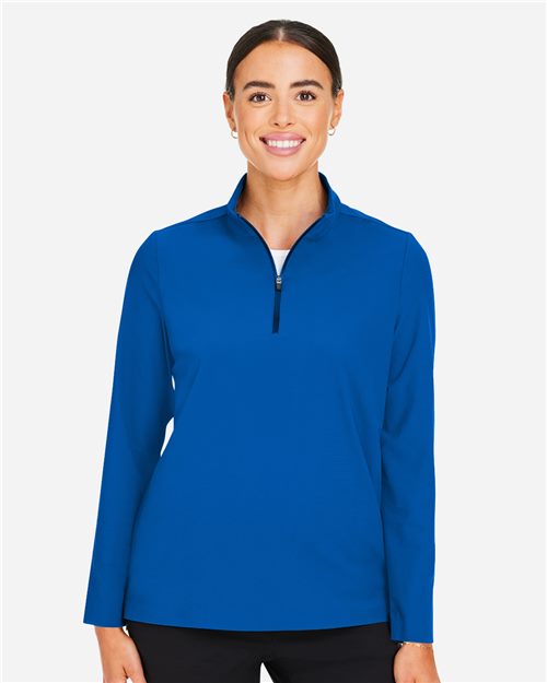 Devon & Jones Women's CrownLux Performance® Windsor Welded Quarter-Zip Pullover DG410W