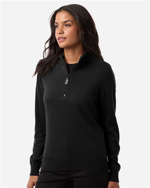 Devon & Jones Women's New Classics Quarter-Zip Sweater DG446W