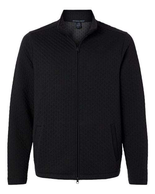 Devon & Jones Men's Berkley Textured Full-Zip Jacket DG740